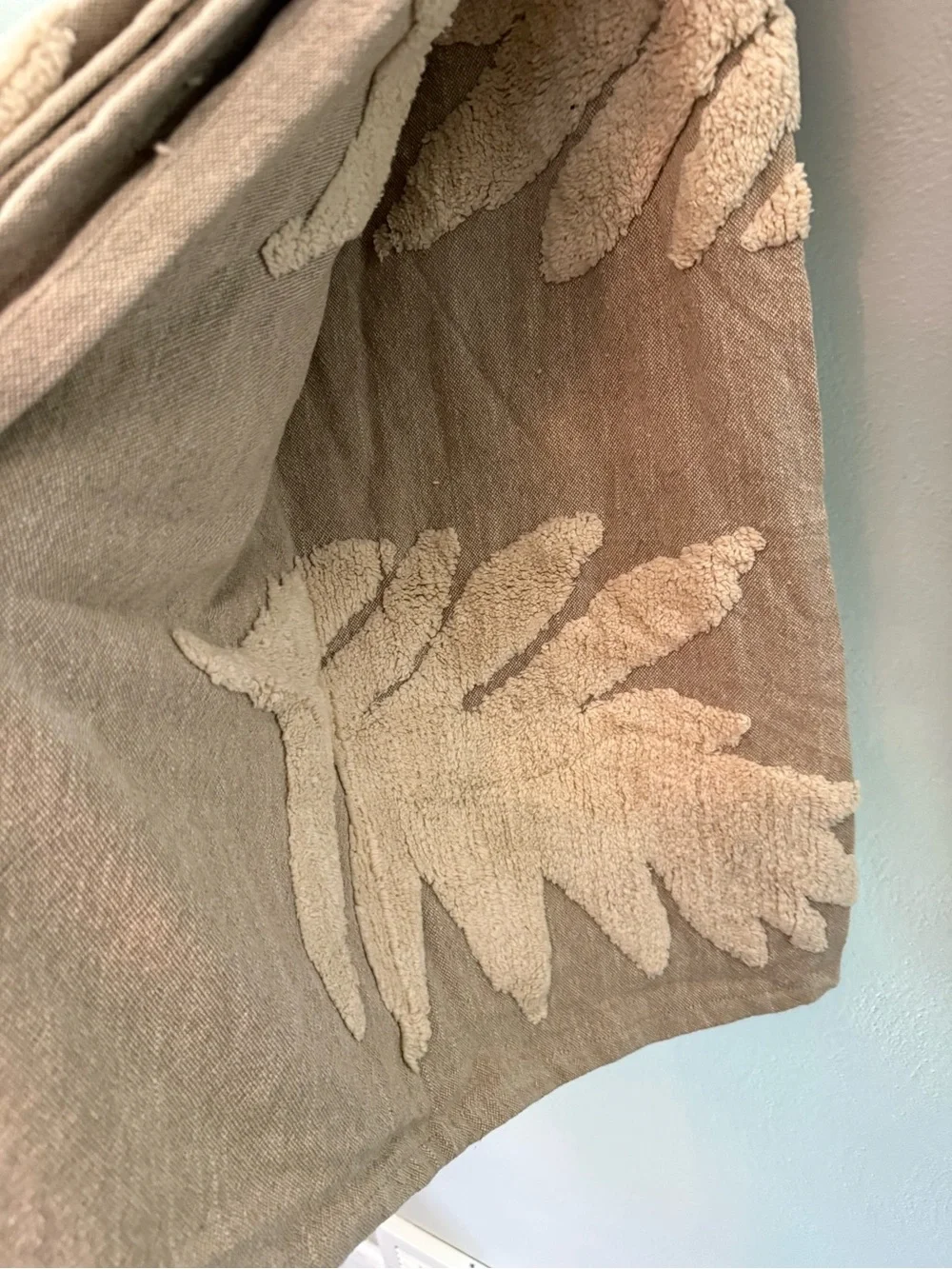 Made in India Cream & Taupe Oversized Decorative Throw 50x70